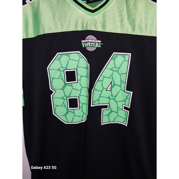 Tmnt Teenage Mutant Ninja Turtles Football Jersey #84 Large Nickelodeon - Picture 2 of 7